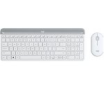 Logitech MK470 Wireless Slim Keyboard & Mouse - White
